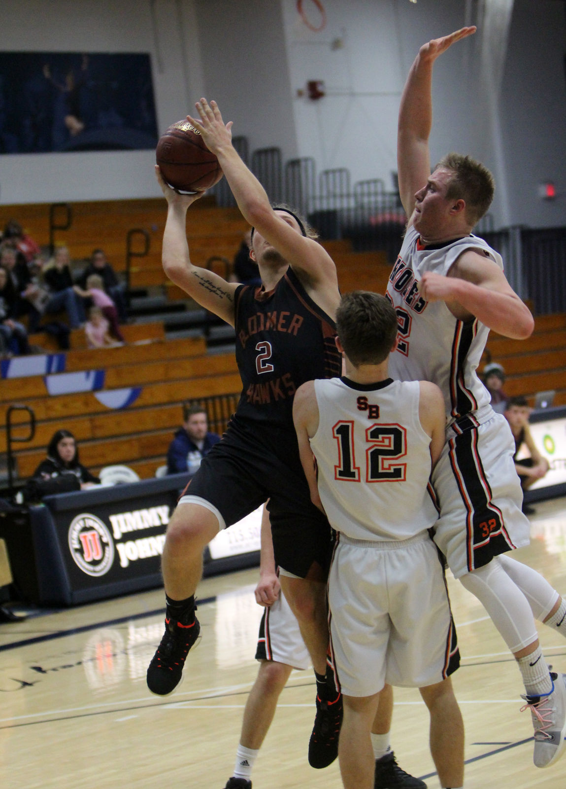 Bloomer boys basketball vs Stanley-Boyd at UW-Stout 12-1-18